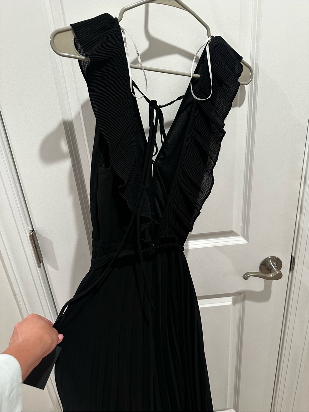 NWT Lulu’s Loved By You Chiffon Pleated Maxi Dress Size XL - Picture 8 of 12